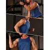 imageTACVASEN Mens Tank Tops Quick Dry Sleeveless Workout Muscle Shirt Athletic Bodybuilding Gym Performance Tee ShirtsMedium Blue