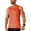 imageTACVASEN Mens Tank Tops Quick Dry Sleeveless Workout Muscle Shirt Athletic Bodybuilding Gym Performance Tee ShirtsOrange