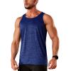 imageTACVASEN Mens Tank Tops Quick Dry Sleeveless Workout Muscle Shirt Athletic Bodybuilding Gym Performance Tee ShirtsRoyal Blue