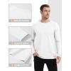 imageTACVASEN Mens Thermal Shirt Long Sleeve Fleece Lined Base Layer Lightweight Moisture Wicking Athletic Undershirt02 White