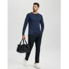 imageTACVASEN Mens Thermal Shirt Long Sleeve Fleece Lined Base Layer Lightweight Moisture Wicking Athletic Undershirt03 Navy