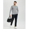 imageTACVASEN Mens Thermal Shirt Long Sleeve Fleece Lined Base Layer Lightweight Moisture Wicking Athletic Undershirt05 Light Gray