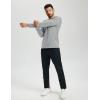 imageTACVASEN Mens Thermal Shirt Long Sleeve Fleece Lined Base Layer Lightweight Moisture Wicking Athletic Undershirt05 Light Gray