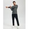 imageTACVASEN Mens Thermal Shirt Long Sleeve Fleece Lined Base Layer Lightweight Moisture Wicking Athletic Undershirt06 Dark Grey