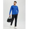 imageTACVASEN Mens Thermal Shirt Long Sleeve Fleece Lined Base Layer Lightweight Moisture Wicking Athletic Undershirt08 Color Blue