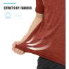 imageTACVASEN Mens Workout Shirts Short Sleeve Athletic Dry Fit Tshirts Shirts Running Gym Crewneck TShirtsDark Orange