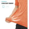 imageTACVASEN Mens Workout Shirts Short Sleeve Athletic Dry Fit Tshirts Shirts Running Gym Crewneck TShirtsOrange