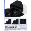 imageTACVASEN Womens Winter Jacket Waterproof Ski Jacket Snow Coat Warm Fleece Rain Jacket with Hood WindbreakerBlack