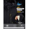 imageTACVASEN Womens Winter Jacket Waterproof Ski Jacket Snow Coat Warm Fleece Rain Jacket with Hood WindbreakerBlack