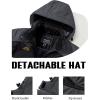 imageTACVASEN Womens Winter Jacket Waterproof Ski Jacket Snow Coat Warm Fleece Rain Jacket with Hood WindbreakerBlack Grey