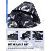 imageTACVASEN Womens Winter Jacket Waterproof Ski Jacket Snow Coat Warm Fleece Rain Jacket with Hood WindbreakerColor Black