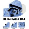 imageTACVASEN Womens Winter Jacket Waterproof Ski Jacket Snow Coat Warm Fleece Rain Jacket with Hood WindbreakerLight Blue