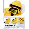 imageTACVASEN Womens Winter Jacket Waterproof Ski Jacket Snow Coat Warm Fleece Rain Jacket with Hood WindbreakerYellow