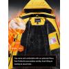 imageTACVASEN Womens Winter Jacket Waterproof Ski Jacket Snow Coat Warm Fleece Rain Jacket with Hood WindbreakerYellow