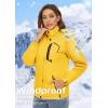 imageTACVASEN Womens Winter Jacket Waterproof Ski Jacket Snow Coat Warm Fleece Rain Jacket with Hood WindbreakerYellow