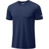 imageTACVASEN Mens Short Sleeve Swim Top UPF 50 Sun Protection TShirt Crew Neck Moisture Wicking Gym Shirts08navy