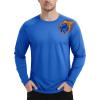 imageTACVASEN Mens Thermal Shirt Long Sleeve Fleece Lined Base Layer Lightweight Moisture Wicking Athletic Undershirt08 Color Blue