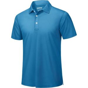 imageTACVASEN Mens Golf Shirt Dry Fit Mens Polo Shirts Short Sleeve Performance Golf Polos for Men with Collar Work Shirts12blue Green