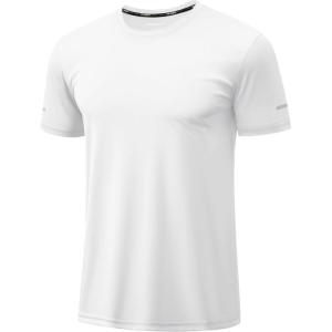 imageTACVASEN Mens Short Sleeve Swim Top UPF 50 Sun Protection TShirt Crew Neck Moisture Wicking Gym Shirts02white