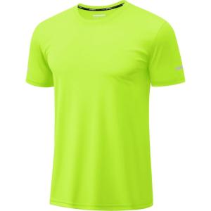 imageTACVASEN Mens Short Sleeve Swim Top UPF 50 Sun Protection TShirt Crew Neck Moisture Wicking Gym Shirts05flgreen