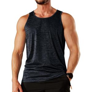 imageTACVASEN Mens Tank Tops Quick Dry Sleeveless Workout Muscle Shirt Athletic Bodybuilding Gym Performance Tee ShirtsBlack