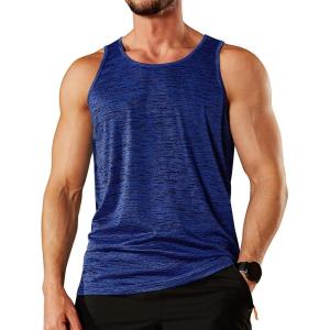 imageTACVASEN Mens Tank Tops Quick Dry Sleeveless Workout Muscle Shirt Athletic Bodybuilding Gym Performance Tee ShirtsRoyal Blue