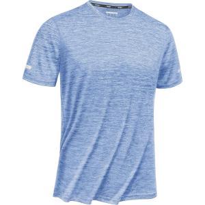 imageTACVASEN Mens Workout Shirts Short Sleeve Athletic Dry Fit Tshirts Shirts Running Gym Crewneck TShirts02 Light Blue