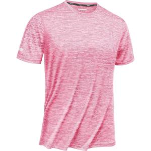 imageTACVASEN Mens Workout Shirts Short Sleeve Athletic Dry Fit Tshirts Shirts Running Gym Crewneck TShirts05 Pink