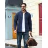 imageTACVASEN Mens Fleece Jackets Full Zip Lightweight Jacket Casual Soft Warm Coats with PocketsDark Blue