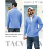 imageTACVASEN Mens Fleece Jackets Full Zip Lightweight Jacket Casual Soft Warm Coats with PocketsLight Blue