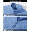 imageTACVASEN Mens Fleece Jackets Full Zip Lightweight Jacket Casual Soft Warm Coats with PocketsLight Blue
