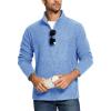 imageTACVASEN Mens Fleece Jackets Full Zip Lightweight Jacket Casual Soft Warm Coats with PocketsLight Blue