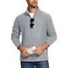 imageTACVASEN Mens Fleece Jackets Full Zip Lightweight Jacket Casual Soft Warm Coats with PocketsLight Gray
