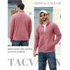 imageTACVASEN Mens Fleece Jackets Full Zip Lightweight Jacket Casual Soft Warm Coats with PocketsPink