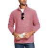 imageTACVASEN Mens Fleece Jackets Full Zip Lightweight Jacket Casual Soft Warm Coats with PocketsPink