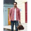 imageTACVASEN Mens Fleece Jackets Full Zip Lightweight Jacket Casual Soft Warm Coats with PocketsPink