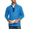 imageTACVASEN Mens Fleece Jackets Full Zip Lightweight Jacket Casual Soft Warm Coats with PocketsSea Blue