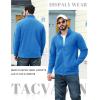 imageTACVASEN Mens Fleece Jackets Full Zip Lightweight Jacket Casual Soft Warm Coats with PocketsSea Blue