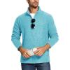 imageTACVASEN Mens Fleece Jackets Full Zip Lightweight Jacket Casual Soft Warm Coats with PocketsWater Blue