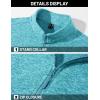imageTACVASEN Mens Fleece Jackets Full Zip Lightweight Jacket Casual Soft Warm Coats with PocketsWater Blue