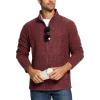 imageTACVASEN Mens Fleece Jackets Full Zip Lightweight Jacket Casual Soft Warm Coats with PocketsWine Red