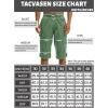 imageTACVASEN Mens Capri Pants with 7 Pockets Cargo Shorts Twill Elastic Below Knee 34 Capri Long ShortsBeangreen
