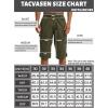 imageTACVASEN Mens Capri Pants with 7 Pockets Cargo Shorts Twill Elastic Below Knee 34 Capri Long ShortsGreen