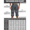 imageTACVASEN Mens Capri Pants with 7 Pockets Cargo Shorts Twill Elastic Below Knee 34 Capri Long ShortsGrey
