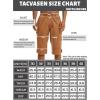 imageTACVASEN Mens Capri Pants with 7 Pockets Cargo Shorts Twill Elastic Below Knee 34 Capri Long ShortsYellow