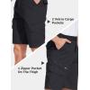 imageTACVASEN Mens Cargo Short 7 Pockets Comfortable Cotton Elastic Waist Causal Work ShortsBlack
