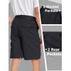imageTACVASEN Mens Cargo Short 7 Pockets Comfortable Cotton Elastic Waist Causal Work ShortsBlack