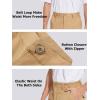 imageTACVASEN Mens Cargo Short 7 Pockets Comfortable Cotton Elastic Waist Causal Work ShortsKhaki