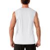 imageTACVASEN Mens Sleeveless Shirts Quick Dry Tank Tops for Men Sun Protection UPF 50 Athletic Gym Workout Muscle Shirts02 White
