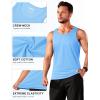imageTACVASEN Mens Tank Top Cotton Moisture Wicking Muscle Shirt Summer Sleeveless Shirts Gym Workout Tank12waterfall Blue